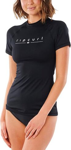 قميص ركوب الأمواج للسيدات من Rip Curl - Golden Rays SS - أسود in Saudi Arabia