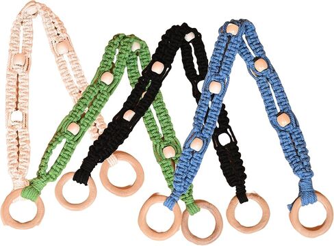 Cotton Macrame Curtain Tiebacks Window Treatment holdbacks Curtain Tie Backs for Curtains 2 Pack, Curtain Holders for Master Bedroom Decor and Accessories Blue in Saudi Arabia