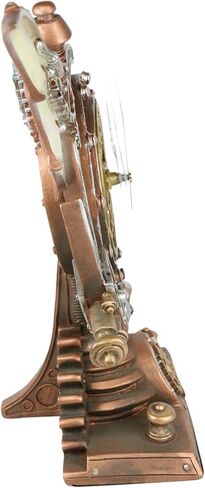 Ebros Steampunk الصناعية السماوية بين المجرات Stormgrave الكرونومتر مع الساعة المطلية والتروس الزخرفية ساعة الطاولة تمثال 11 "H Sci Fi Desktop Mantel Shelf Time Clocks in Kuwait