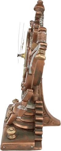 Ebros Steampunk الصناعية السماوية بين المجرات Stormgrave الكرونومتر مع الساعة المطلية والتروس الزخرفية ساعة الطاولة تمثال 11 "H Sci Fi Desktop Mantel Shelf Time Clocks in Kuwait