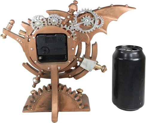 Ebros Steampunk الصناعية السماوية بين المجرات Stormgrave الكرونومتر مع الساعة المطلية والتروس الزخرفية ساعة الطاولة تمثال 11 "H Sci Fi Desktop Mantel Shelf Time Clocks in Kuwait