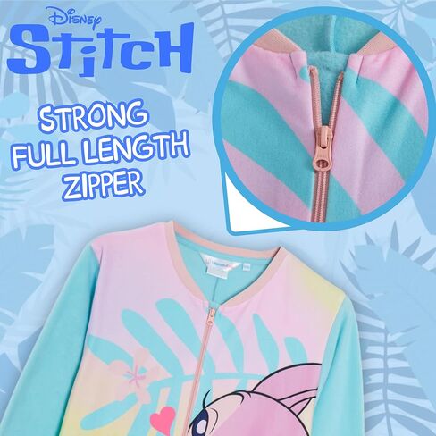Disney Stitch And Angel Onesie for Kids All In One Pyjamas For Girls Fleece Pjs Nightwear in Saudi Arabia