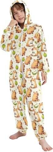ALAZA Onesie Pajamas Jumpsuit Sleepwear Unisex One-Piece Pajamas 5-14Y in Saudi Arabia