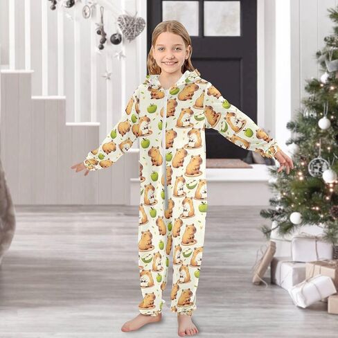 ALAZA Onesie Pajamas Jumpsuit Sleepwear Unisex One-Piece Pajamas 5-14Y in Saudi Arabia