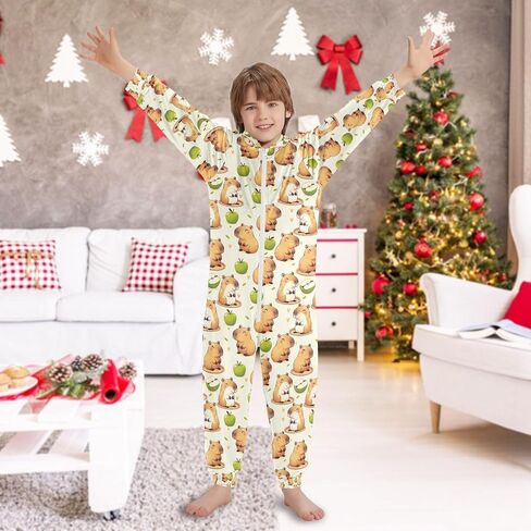 ALAZA Onesie Pajamas Jumpsuit Sleepwear Unisex One-Piece Pajamas 5-14Y in Saudi Arabia