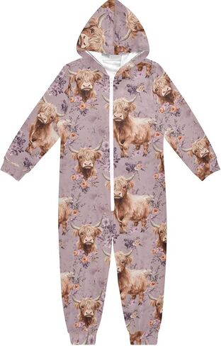 ALAZA Onesie Pajamas Jumpsuit Sleepwear Unisex One-Piece Pajamas 5-14Y in Saudi Arabia