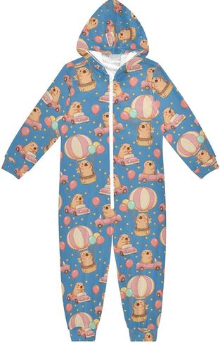 ALAZA Onesie Pajamas Jumpsuit Sleepwear Unisex One-Piece Pajamas 5-14Y in Saudi Arabia
