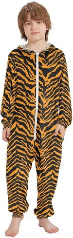 ALAZA Onesie Pajamas Jumpsuit Sleepwear Unisex One-Piece Pajamas 5-14Y in Saudi Arabia