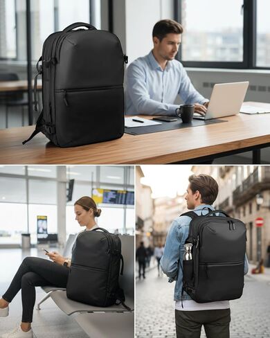 Zurligi Daypack Daypack للرجال والنساء - حقيبة الظهر اليومية السود in Kuwait