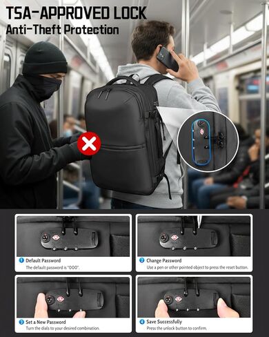 Zurligi Daypack Daypack للرجال والنساء - حقيبة الظهر اليومية السود in Kuwait