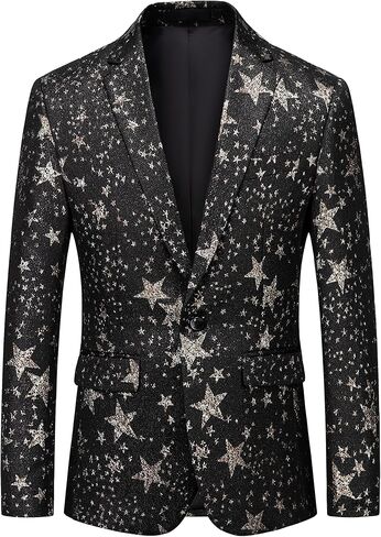 UNINUKOO Mens Floral Blazer Jacket Slim Fit Paisley Tuxedo Suit Party Dress Wedding Sport Coat for Men in Saudi Arabia