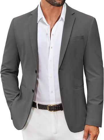 COOFANDY Men's Casual Regular Fit Blazer Jacket Two Button Suit Jackets Lightweight Sport Coat in Saudi Arabia