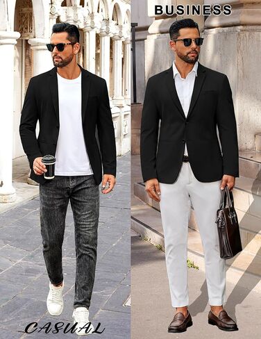 COOFANDY Men's Casual Regular Fit Blazer Jacket Two Button Suit Jackets Lightweight Sport Coat in Saudi Arabia