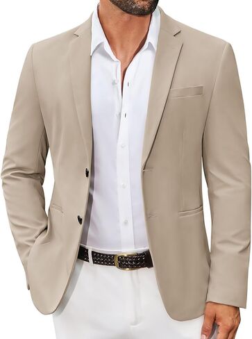 COOFANDY Men's Casual Regular Fit Blazer Jacket Two Button Suit Jackets Lightweight Sport Coat in Saudi Arabia
