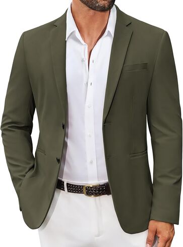 COOFANDY Men's Casual Regular Fit Blazer Jacket Two Button Suit Jackets Lightweight Sport Coat in Saudi Arabia