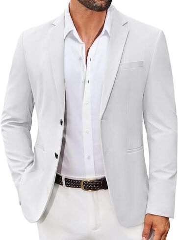 COOFANDY Men's Casual Regular Fit Blazer Jacket Two Button Suit Jackets Lightweight Sport Coat in Saudi Arabia