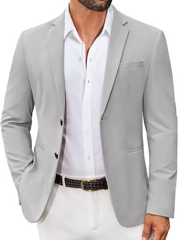 COOFANDY Men's Casual Regular Fit Blazer Jacket Two Button Suit Jackets Lightweight Sport Coat in Saudi Arabia