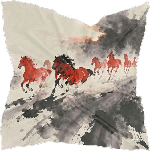 Women's Fashion Silk Scarf,Square Satin Bandana Novelty Neck Scarf Headscarf in Saudi Arabia