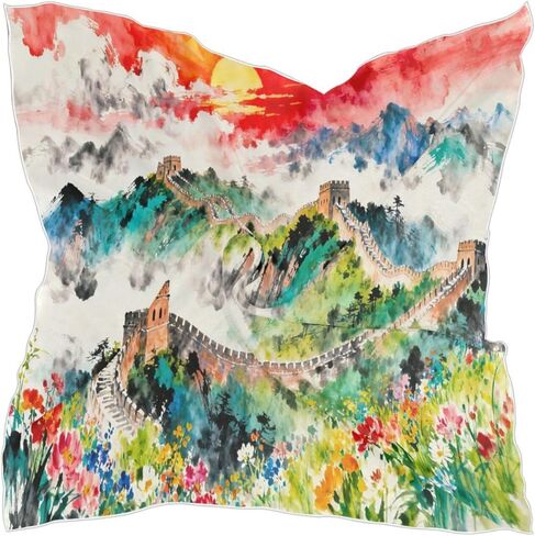 Women's Fashion Silk Scarf,Square Satin Bandana Novelty Neck Scarf Headscarf in Saudi Arabia