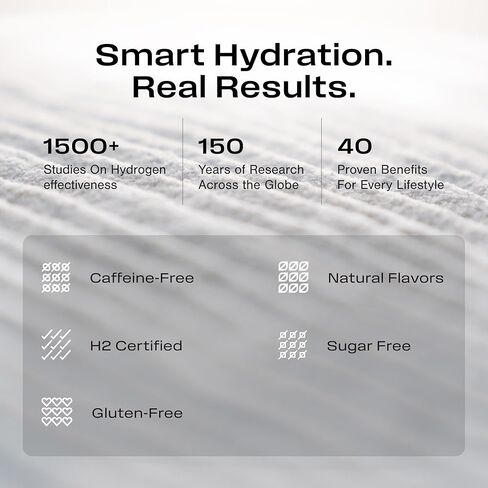 Echo Hydrogen Prebiotic Drink Mix - Digestive Health Supplement Packets - On-The-Go Portable Hydration Mix for Instant Hydrogen Water - Wellness & Energy Support Drink - Crisp Apple - 30 Count in Saudi Arabia