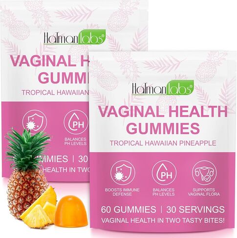 Vaginal Probiotics Gummies for Women, PH Balance for Women, Hawaiian Pineapple Gummies for PH Health, Improve Immune, Women's Vaginal Health Supplement, 60 Gummies in Saudi Arabia