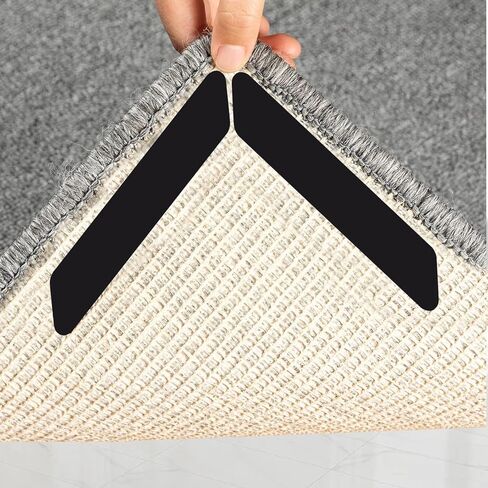 Carpet Non-Slip Gripper Pads Set 16 Pieces for Secure Rug Placement and Floor Protection at Home Use (Small Trapezoids) in Saudi Arabia
