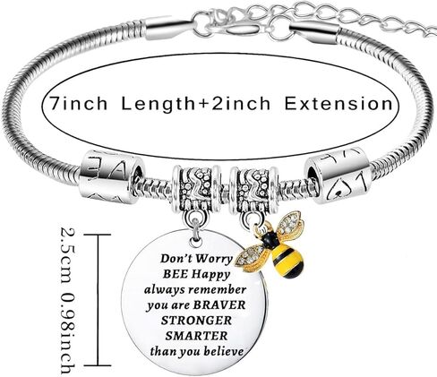 Inspirational Bracelet Motivational Bracelet Encouragement Gifts for Women Friends Daughter in Saudi Arabia