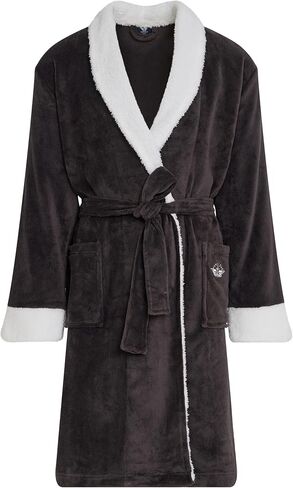 DOCKERS Mens Bath Robe for Men Plush Sherpa Shower Robe with Pockets in Saudi Arabia
