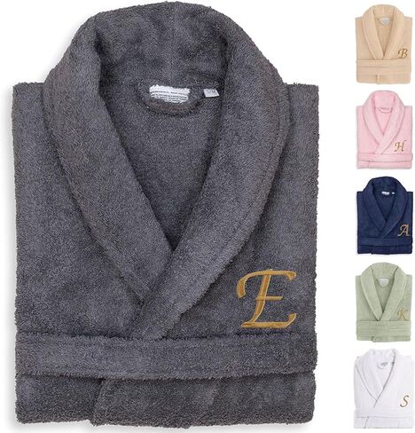 Aristocrat Custom Embroidered 100% Turkish Cotton Bathrobe –Personalized Robe, Soft Terry Cloth Unisex Bathrobe in Saudi Arabia