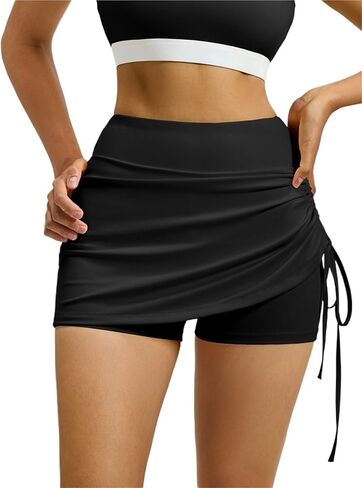 Women's High Waist Pleated Sports Skirt Pants in Saudi Arabia