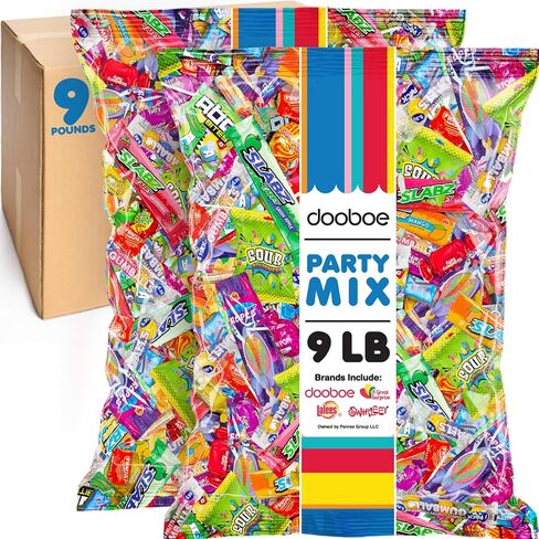 Bulk Candy Mix - Candy Variety Pack - Assorted Classic Candy - Individually Wrapped Candies - Fun Size Candy Assortment (9 Pounds) in Saudi Arabia