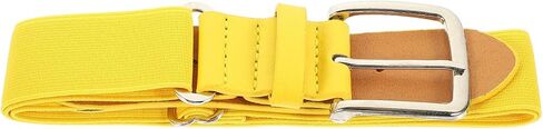 Kisangel Baseball Belt Softball Belt Elastic Adjustable PU Leather Unisex Sports Waistband for Youth and Adults Outdoor Activities Random Color Random Color in Saudi Arabia