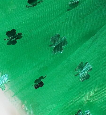 Adult Women Green Clover Tutu Skirt Teens Shamrock Irish Party St. Patrick’s Day 4 Layered Tutu with Satin Lined Tutu in Saudi Arabia