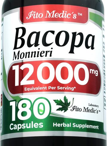 FITO MEDIC'S Lab | bacopa |180 Capsules | bacopa monnieri | Ultra High Absorption. in Saudi Arabia