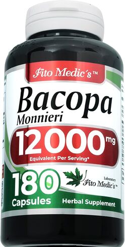 FITO MEDIC'S Lab | bacopa |180 Capsules | bacopa monnieri | Ultra High Absorption. in Saudi Arabia