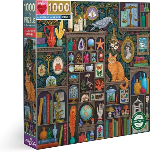 eeBoo Piece & Love: Alchemist's Kitchen - 1000 Piece Puzzle - Adult Square Jigsaw, 23x23, Includes Image Reference Insert, Pieces in Saudi Arabia