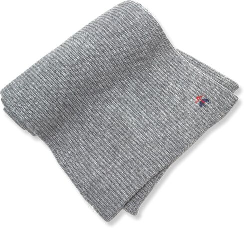 Brooks Brothers Mens Merino and Cashmere Blend Ribbed Knit Woven 80" x 12" Rectangle Scarf, in Saudi Arabia