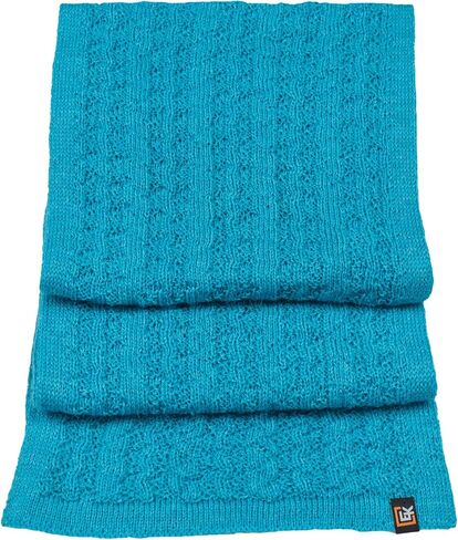 Evolution Knitwear Alpaca Knit Flat Scarf for Men or Women - Made in the USA - Super Soft Baby Alpaca in Kuwait