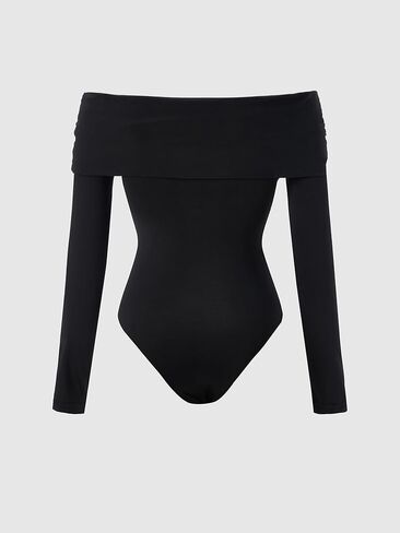 Women's Off The Shoulder Bodysuit Elegant Cut Out Going Out Party Leotard Tops in Saudi Arabia