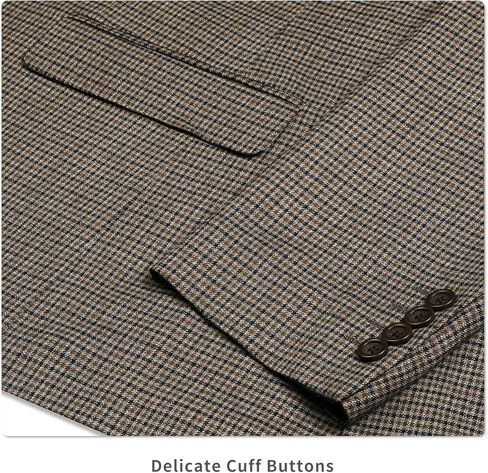 AMY ZHU سترة رجالية رياضية معطف 2 زر Houndstooth تمتد سترة بدلة لملابس الزفاف اليومية in Kuwait