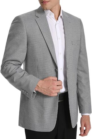 AMY ZHU سترة رجالية رياضية معطف 2 زر Houndstooth تمتد سترة بدلة لملابس الزفاف اليومية in Kuwait