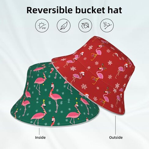 Bucket Hat Beach Summer Sun Hat Reversible Fisherman Hats Double Sided Wearing for Women Men Boys Girls in Saudi Arabia