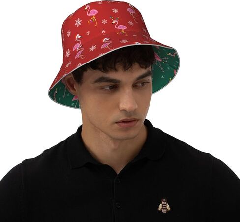 Bucket Hat Beach Summer Sun Hat Reversible Fisherman Hats Double Sided Wearing for Women Men Boys Girls in Saudi Arabia