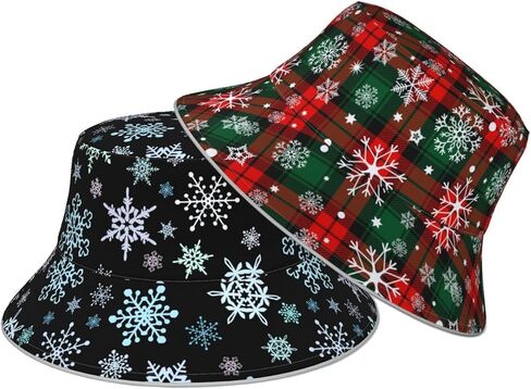 Bucket Hat Beach Summer Sun Hat Reversible Fisherman Hats Double Sided Wearing for Women Men Boys Girls in Saudi Arabia
