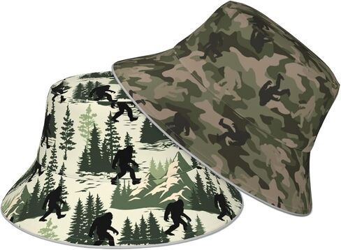Bucket Hat Beach Summer Sun Hat Reversible Fisherman Hats Double Sided Wearing for Women Men Boys Girls in Saudi Arabia