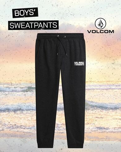 بنطال رياضي من الصوف للأولاد من Volcom - بنطال رياضي خفيف الوزن للأولاد للركض للشباب مع جيوب ورباط in Kuwait