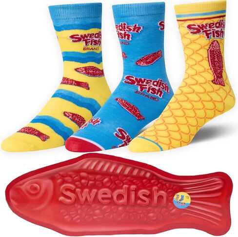 Odd Sox Crew Sock Gift Box Set - Fun Collectible Candy Characters - Comfy Fabric Blend - Perfect Holiday Birthday in Saudi Arabia