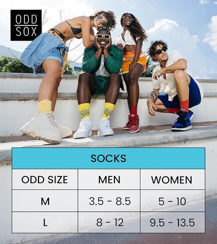 Odd Sox Crew Sock Gift Box Set - Fun Collectible Candy Characters - Comfy Fabric Blend - Perfect Holiday Birthday in Saudi Arabia