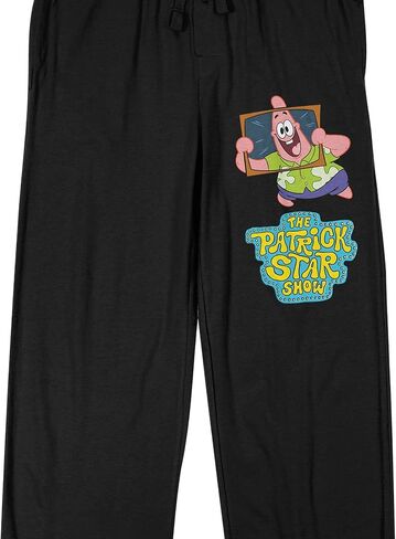 بنطال بيجامة للنوم باللون الأسود للرجال من Bioworld The Patrick Star Show Patrick & Logo in Saudi Arabia