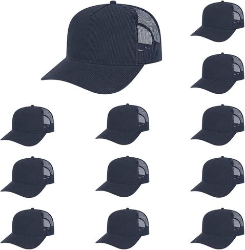 قبعة The Hat Pros Cap America i3021 Heritage سروال قصير متوسط ​​الحجم 5 ألواح شبكية BackTrucker مع إغلاق Snapback قابل للتعديل in Kuwait